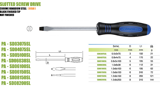 SLOTTED SCREW DRIVE